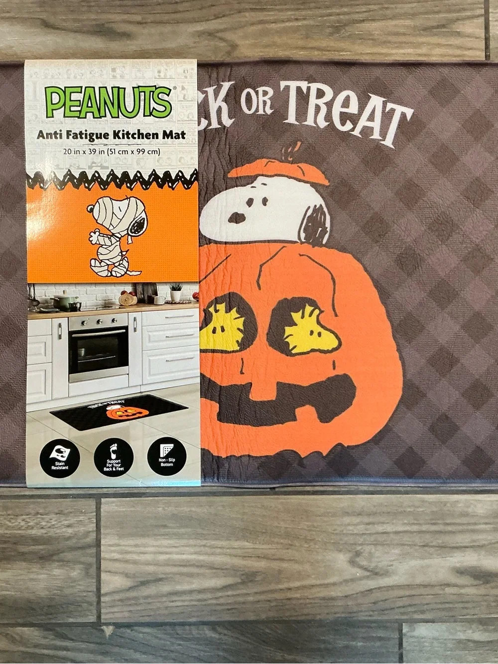 Peanuts Snoopy  Halloween Anti Fatigue Kitchen Mat